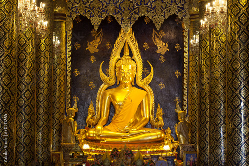 Phra Buddha Chinnarat at Phra Si Rattana Mahathat temple ,Phitsa