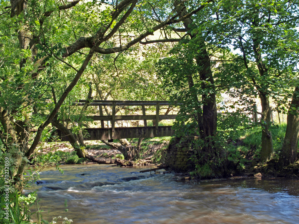Obraz premium Bridge over the river Dove.