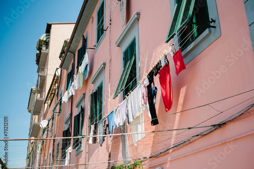 Obraz na plátně Clothes hung out to dry