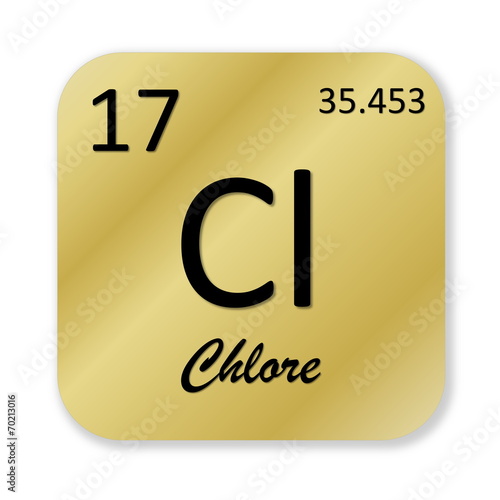 Chlorine element, french chlore photo