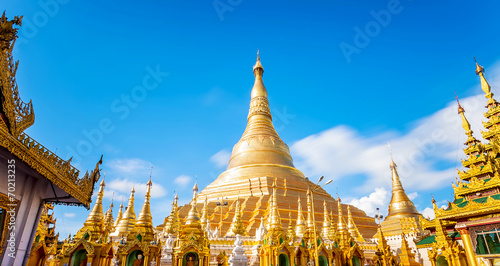 Shwedagon pagoda in Yagon  Myanmar