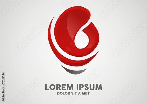 Shell abstract logo vector template