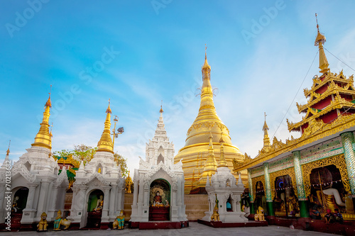 Shwedagon pagoda in Yagon  Myanmar