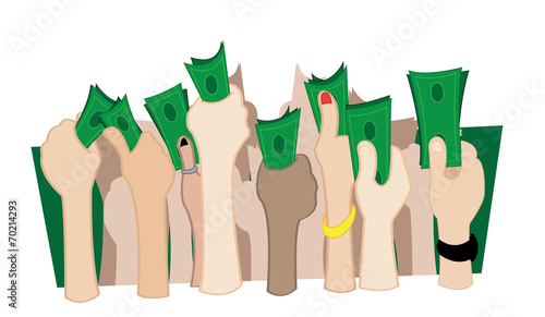 hands money
