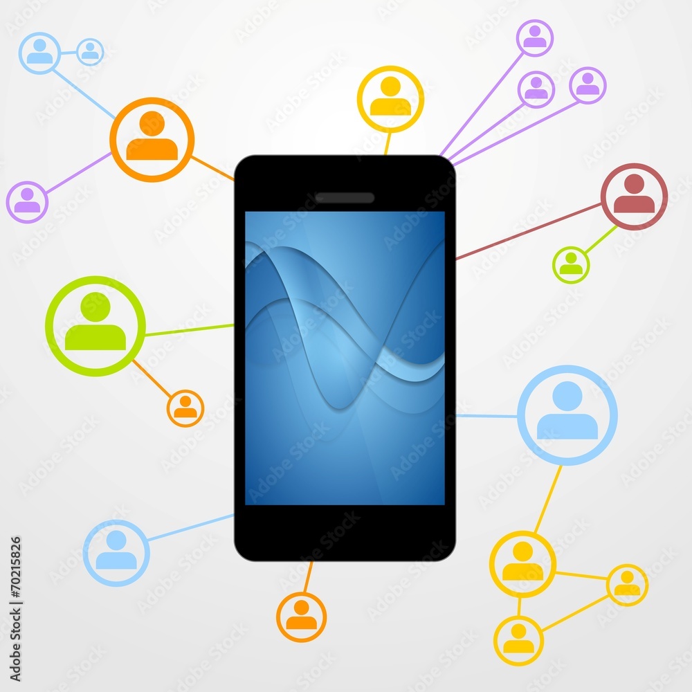 Bright communication background Bright communication background