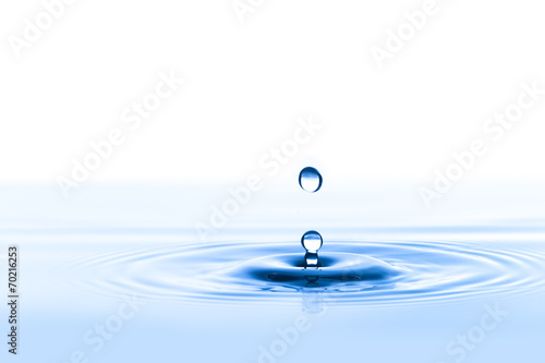 Water Drop with White Background