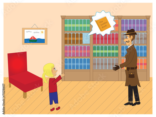 Detective and little girl
