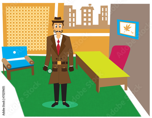 Detective in the office