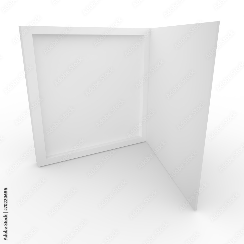Empty box on a white background Empty box on a white background