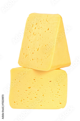The cheese isolated on white background