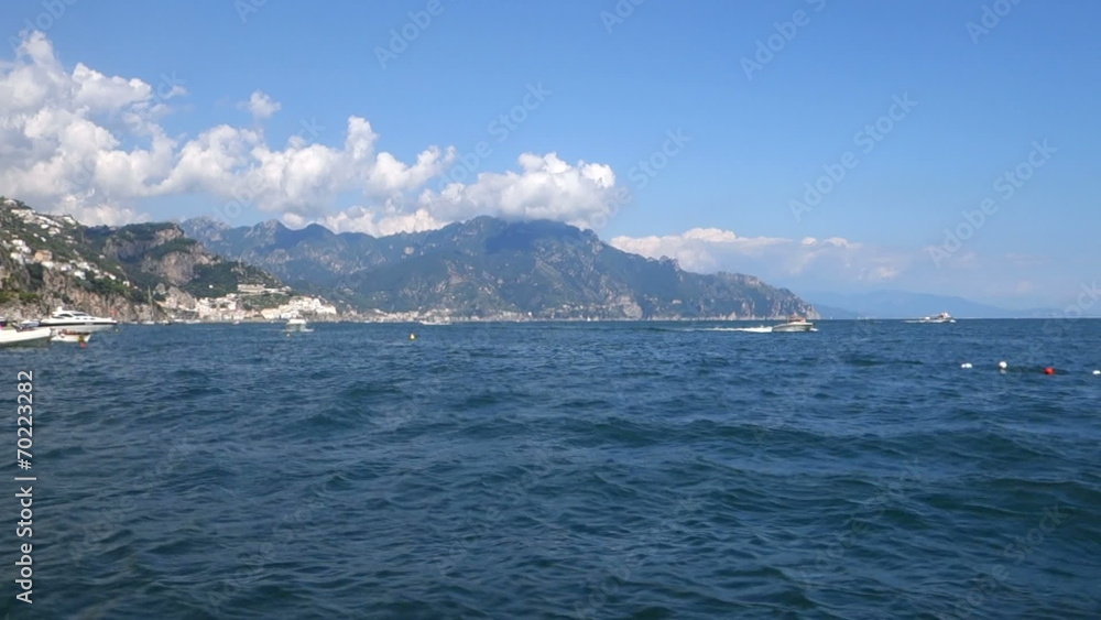 Speedboat in Amalfi Coast Speedboat in Amalfi Coast