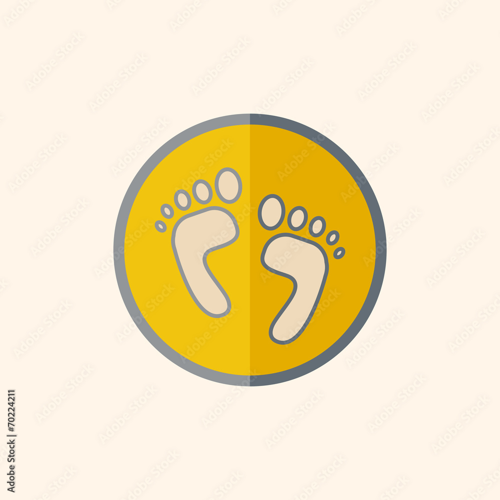Feet Flat Icon Feet Flat Icon