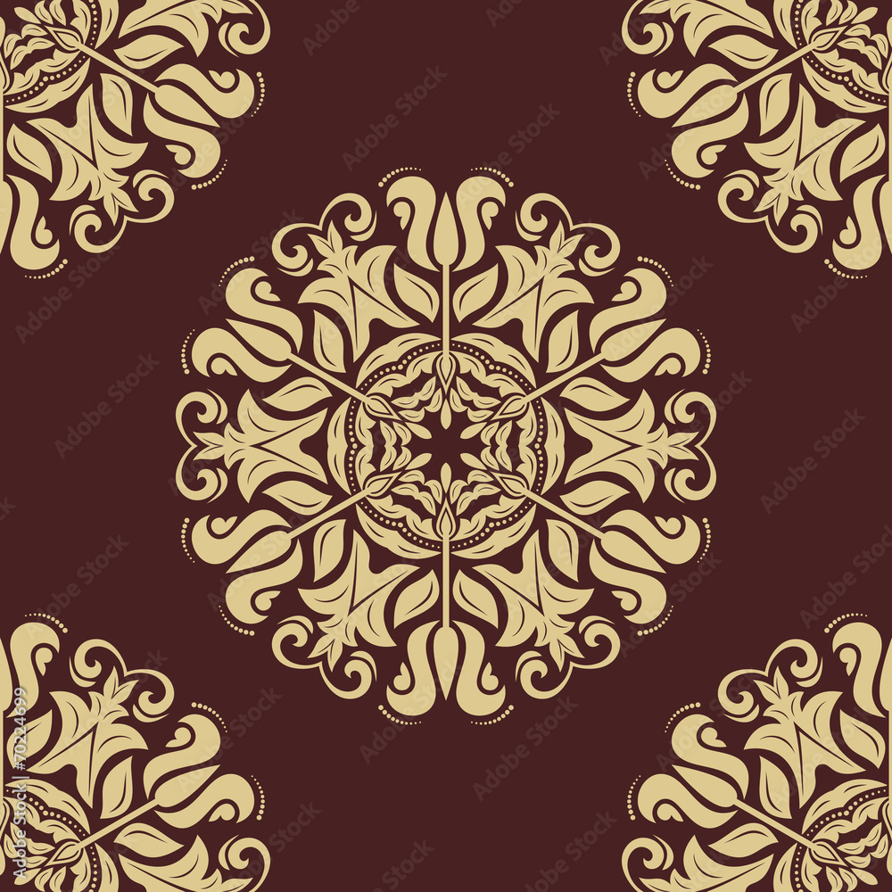Orient Seamless Vector Pattern. Abstract Background Orient Seamless Vector Pattern. Abstract Background