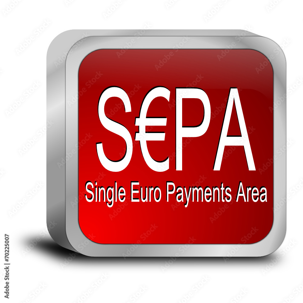 SEPA - Single Euro Payments Area - Button SEPA - Single Euro Payments Area - Button