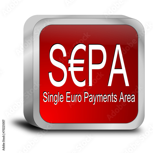 SEPA - Single Euro Payments Area - Button