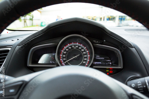Modern car speedometer © Patryk Kosmider