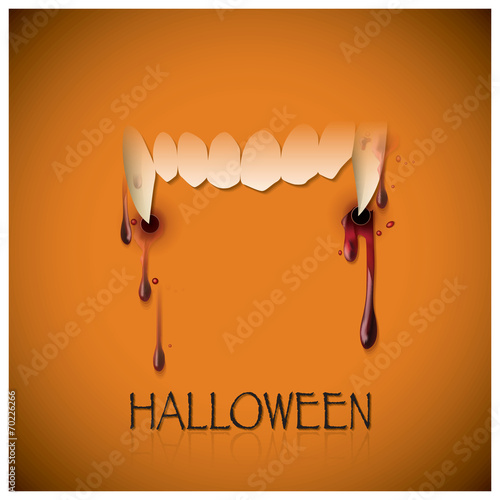 Halloween Festival Bite And Blood Background