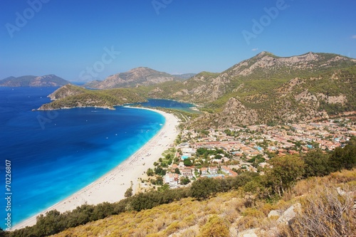 View of the Oludeniz Bay, Turkish Riviera