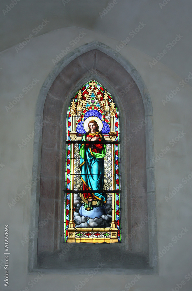 Church stained glass window