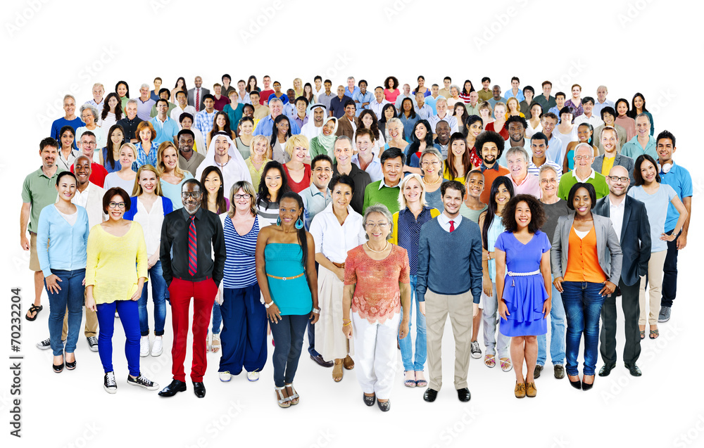 Fototapeta premium Multiethnic Group of People Smiling
