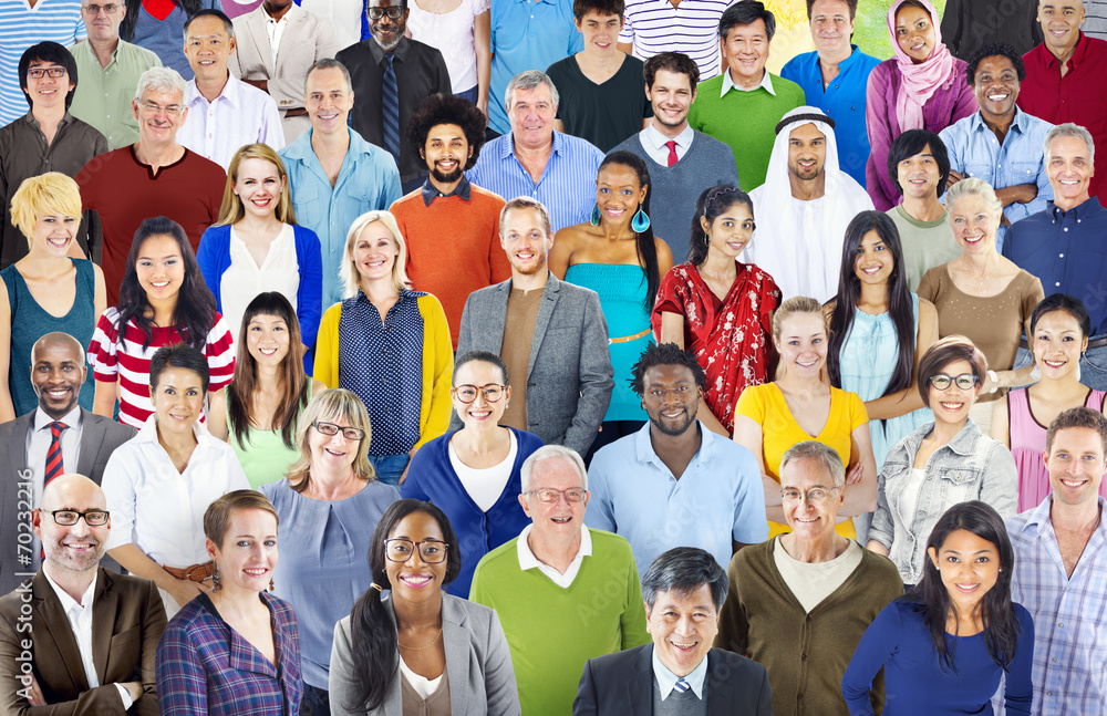 Obraz premium Large group of Multiethnic people