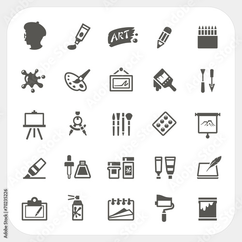 Art icons set