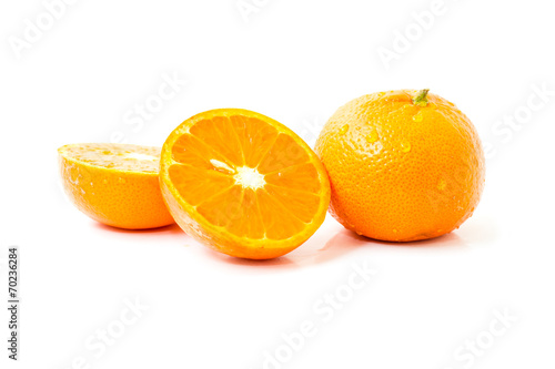 Sliced orange fruit