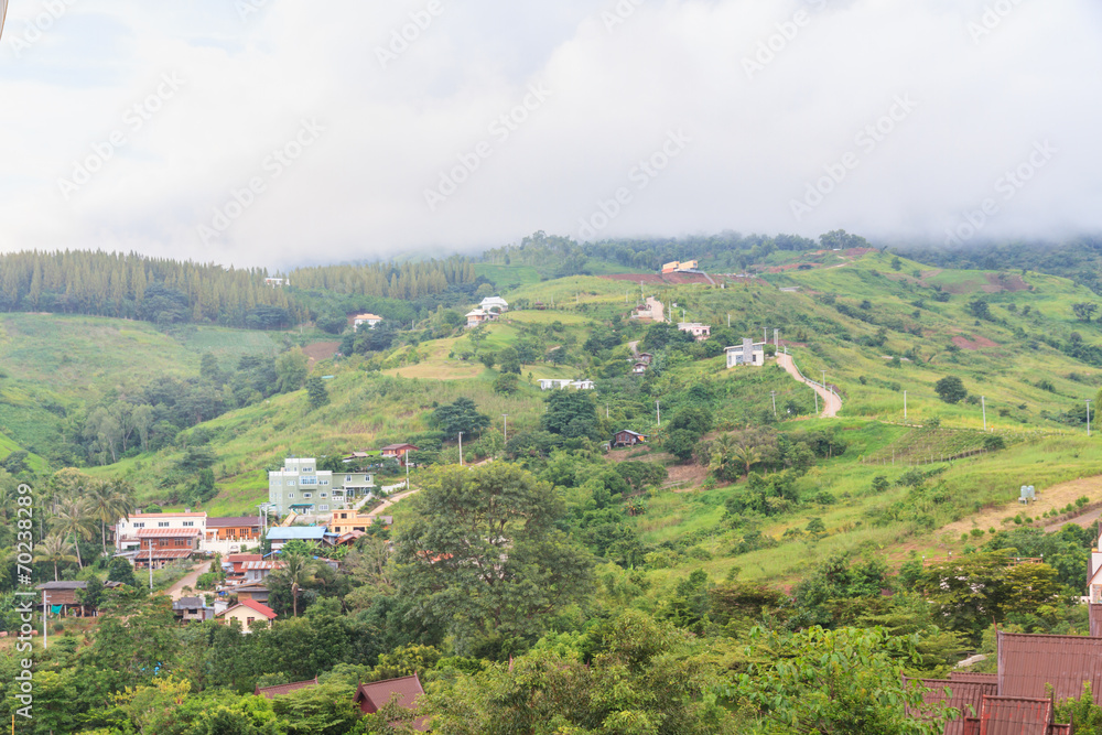 Village in mountain Village in mountain