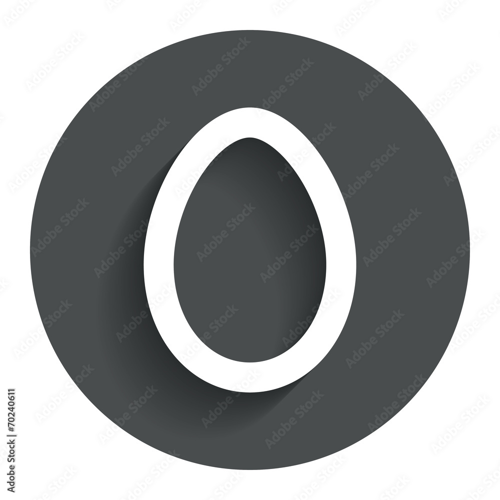 Easter egg sign icon. Easter tradition symbol. Easter egg sign icon. Easter tradition symbol.