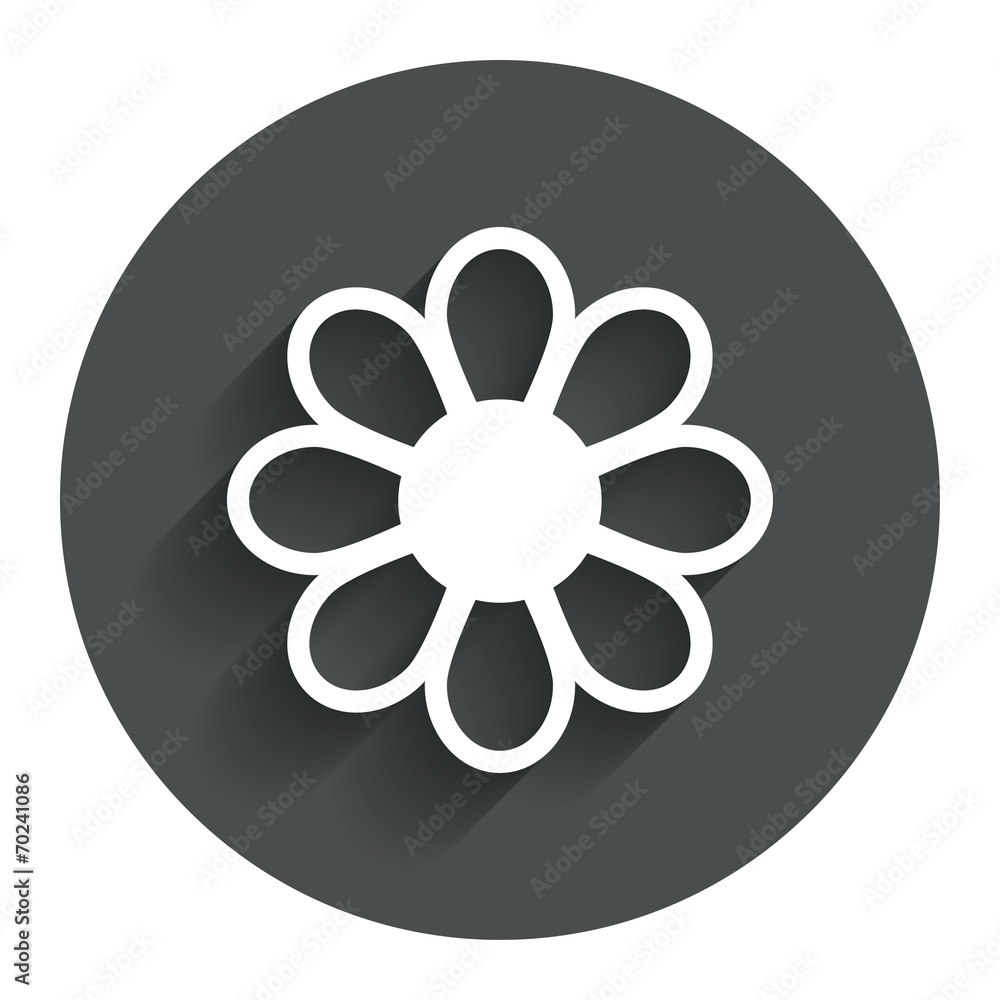 Flower sign icon. Blossom symbol. Flower sign icon. Blossom symbol.