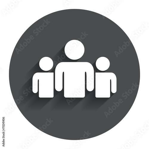 Group of people sign icon. Share symbol.
