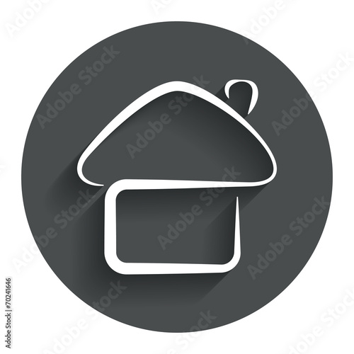 Home sign icon. Main page button. Navigation
