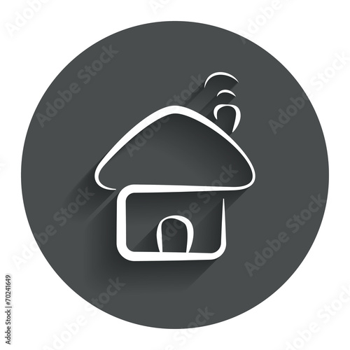 Home sign icon. Main page button. Navigation