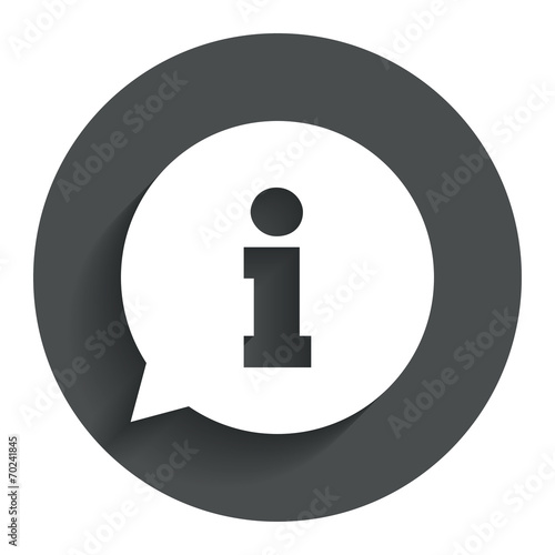 Information sign icon. Info symbol.