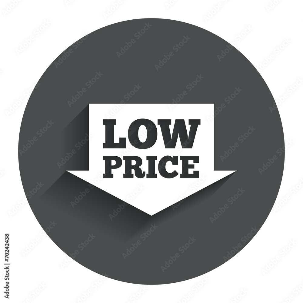 Low price sign icon. Special offer symbol. Low price sign icon. Special offer symbol.