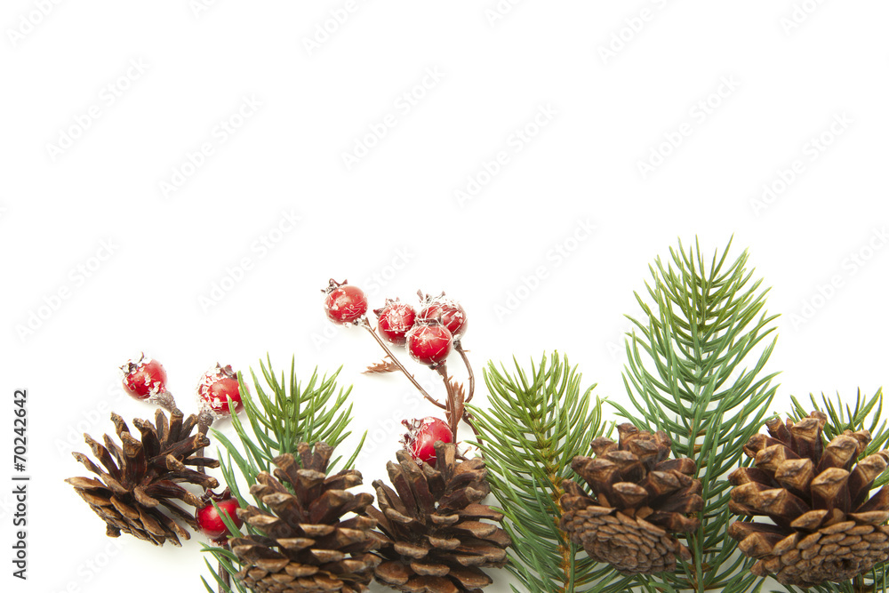 Fototapeta premium Mütze und Buchstaben Xmas an Hängeleine