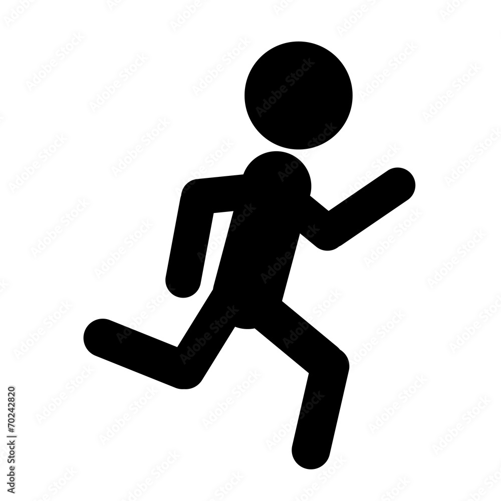 silhouettes people run silhouettes people run