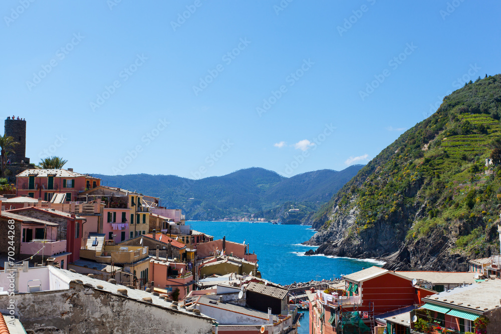 Picturesque view of Vernazza, Laguria, Italy