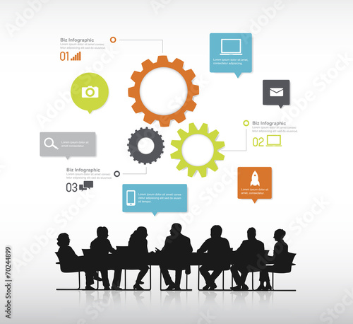 Silhouette People with Planning Concept