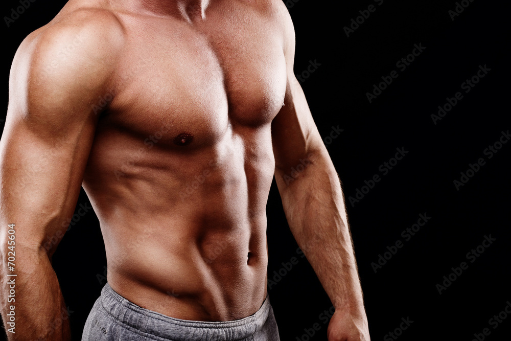 Handsome young man's torso Handsome young man's torso