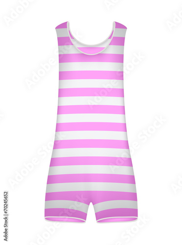 Striped retro swimsuit