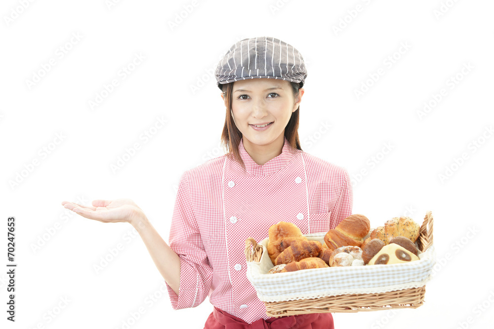 笑顔のウェイトレス 笑顔のウェイトレス