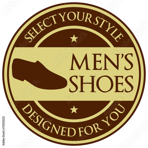 men shoes label