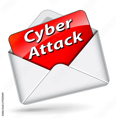 Vector cyber attack icon