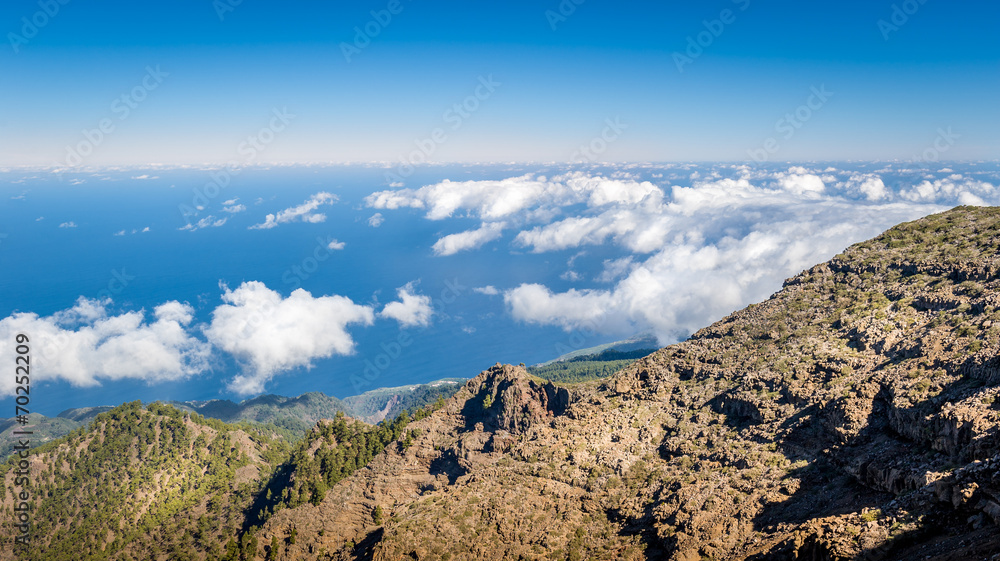 Volcanic mountains landscape. Volcanic mountains landscape.
