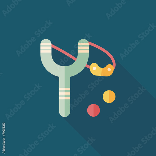 slingshot flat icon with long shadow,eps10