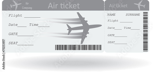 Variant of air ticket
