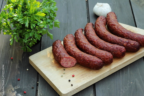 Obraz na płótnie kiełbasa