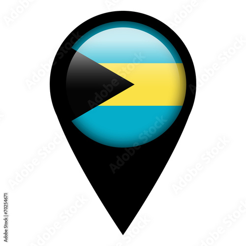 Free Download Flag pin illustration - Bahamas - GFXLoad