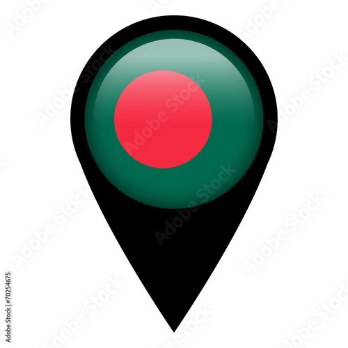 Free Download Flag pin illustration - Bangladesh - GFXLoad